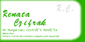 renata czifrak business card